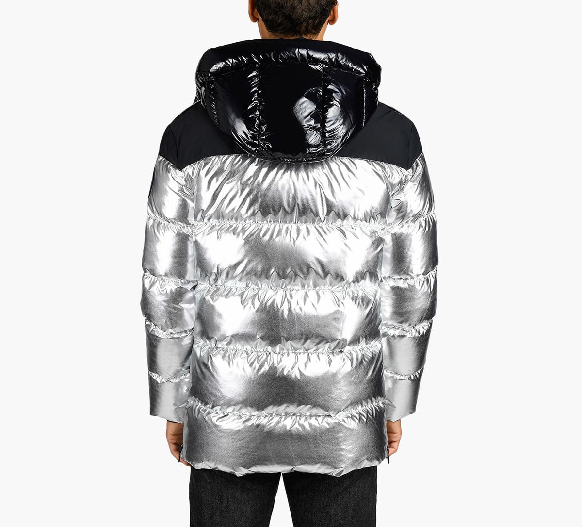 MOOSE KNUCKLES WOODLANDHILLSJACKETMETALLIC in SILVER view 2