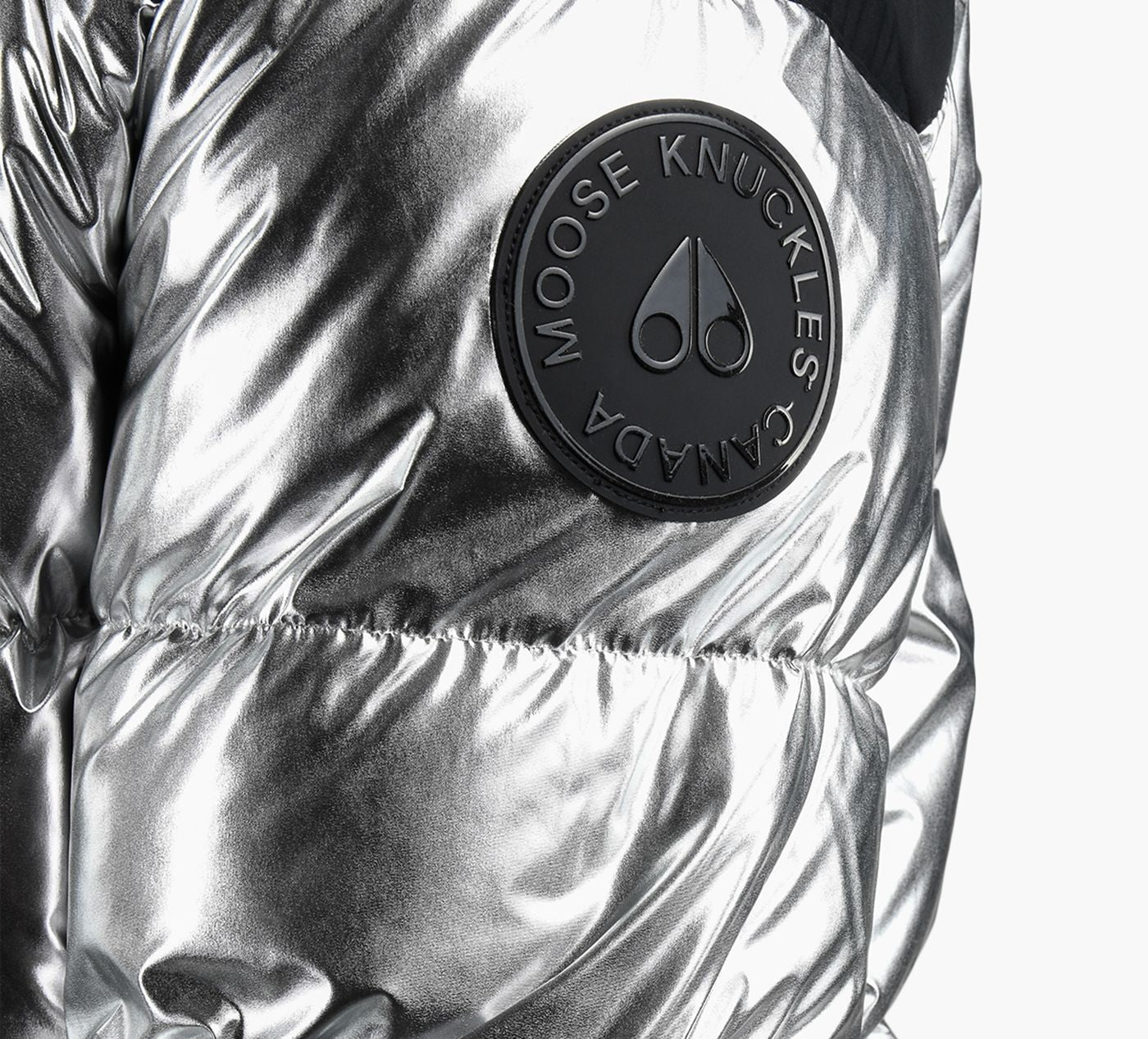 MOOSE KNUCKLES WOODLANDHILLSJACKETMETALLIC in SILVER view 6