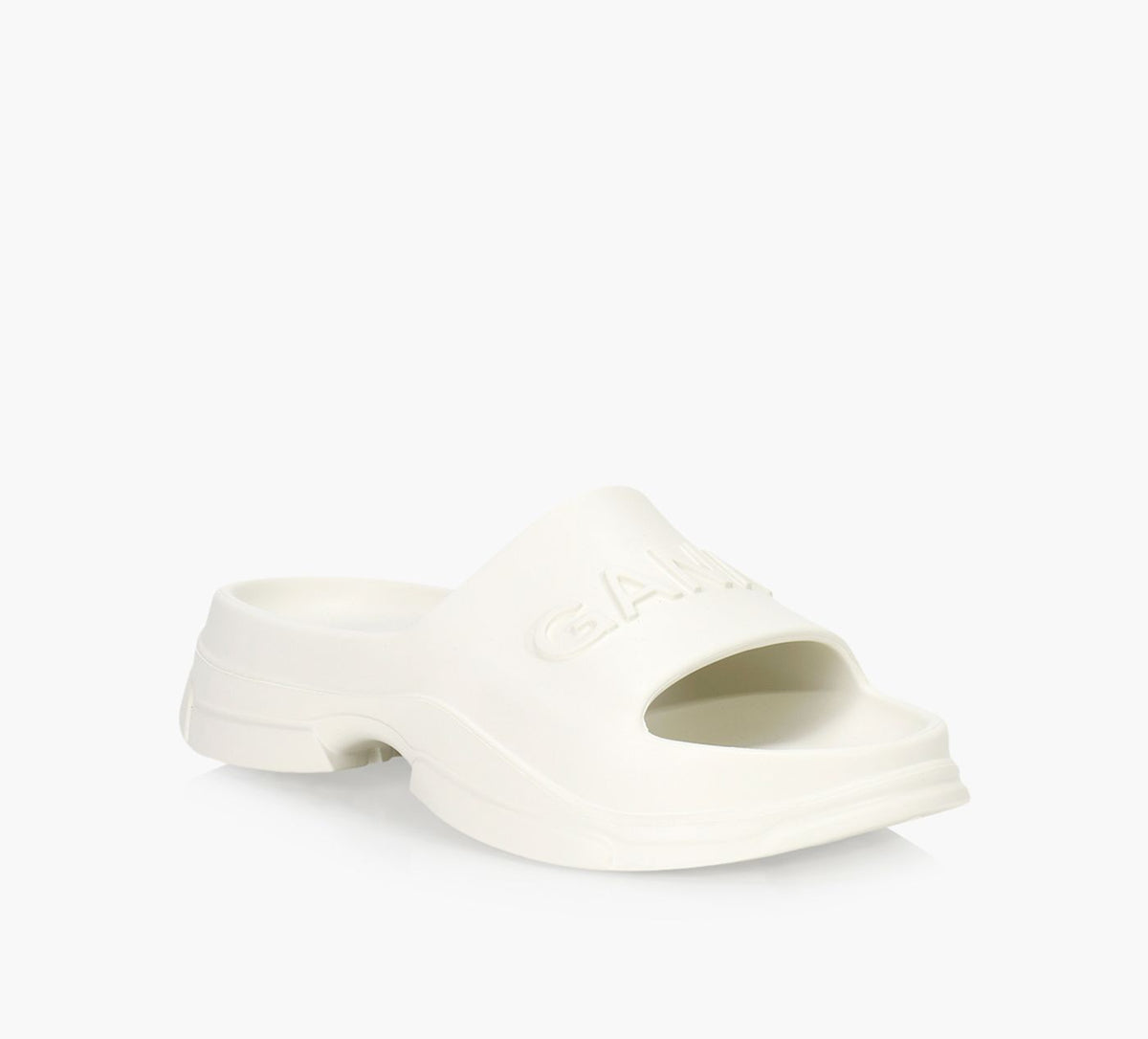 GANNI LIGHTWEIGHTPOOLSLIDE in WHITE view 2