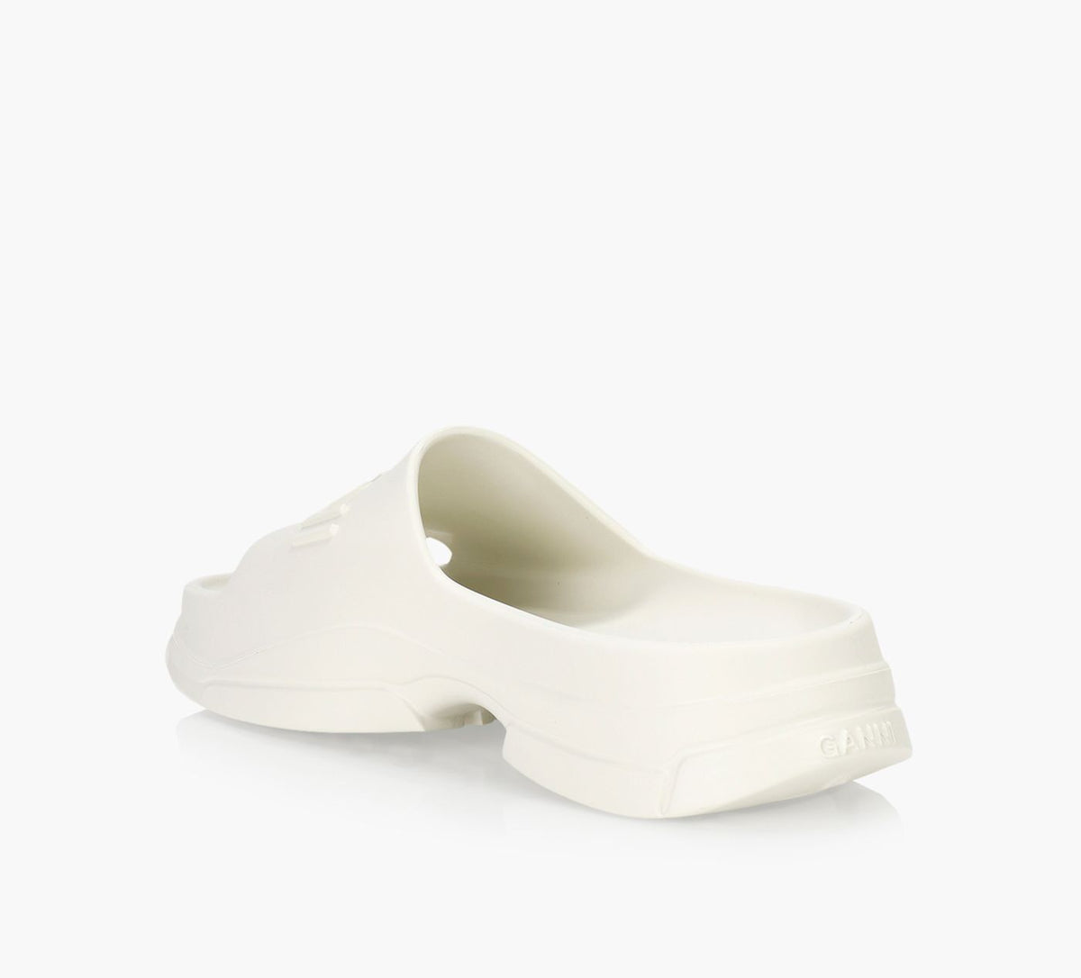 GANNI LIGHTWEIGHTPOOLSLIDE in WHITE view 3
