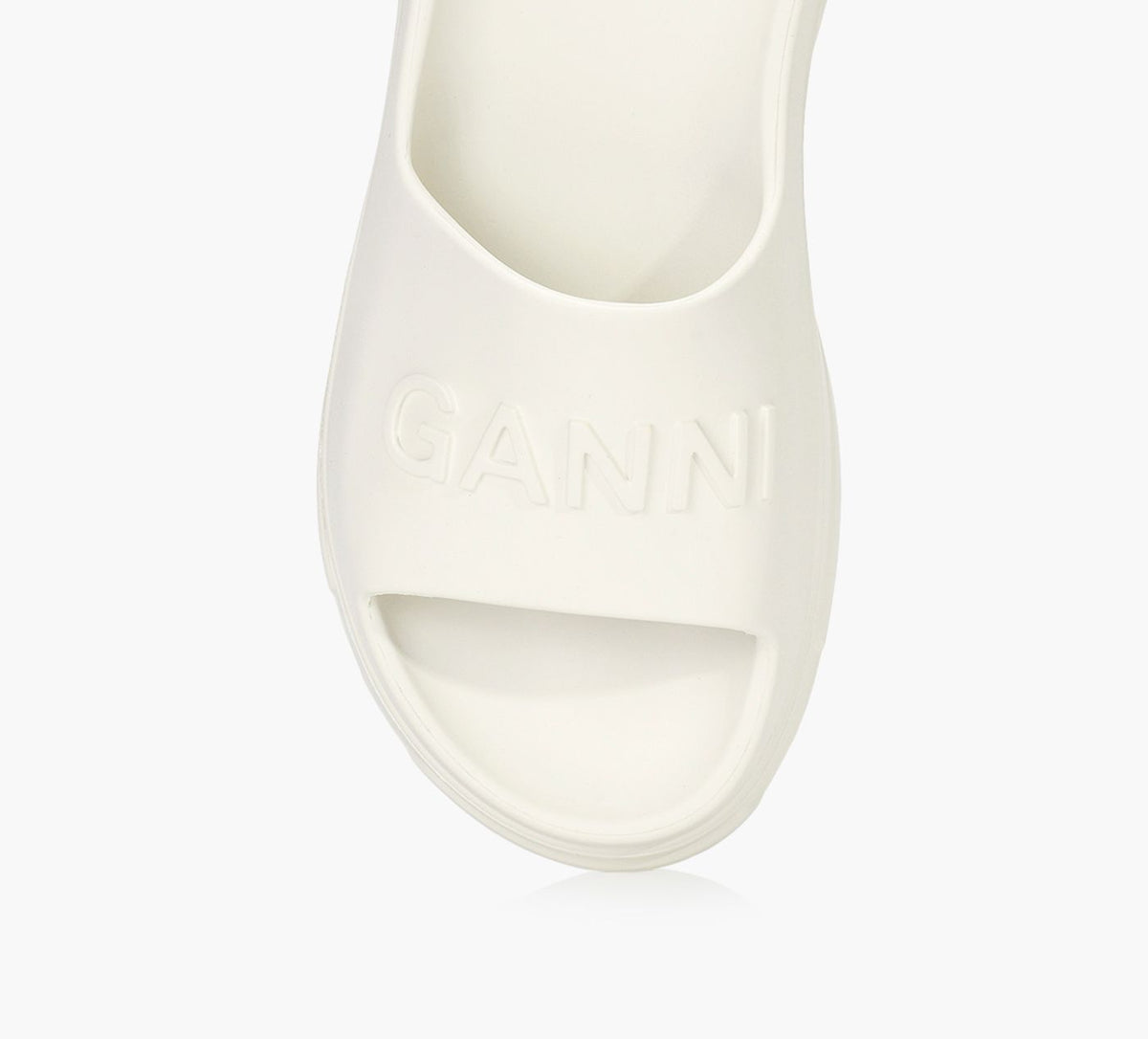 GANNI LIGHTWEIGHTPOOLSLIDE in WHITE view 1c