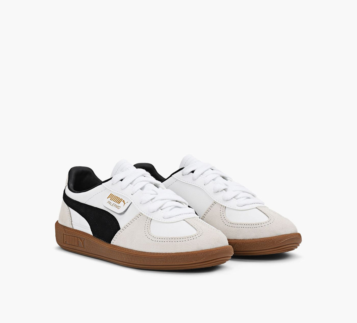 PUMA BASKETSENCUIRPALERMO en BLANC vue 2