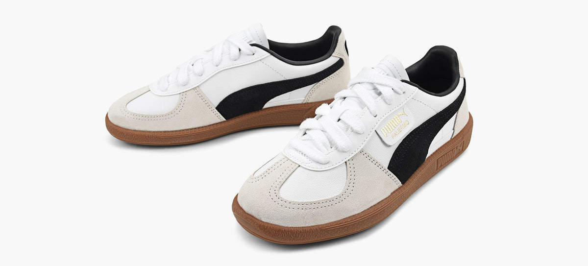 PUMA BASKETSENCUIRPALERMO en BLANC vue 4