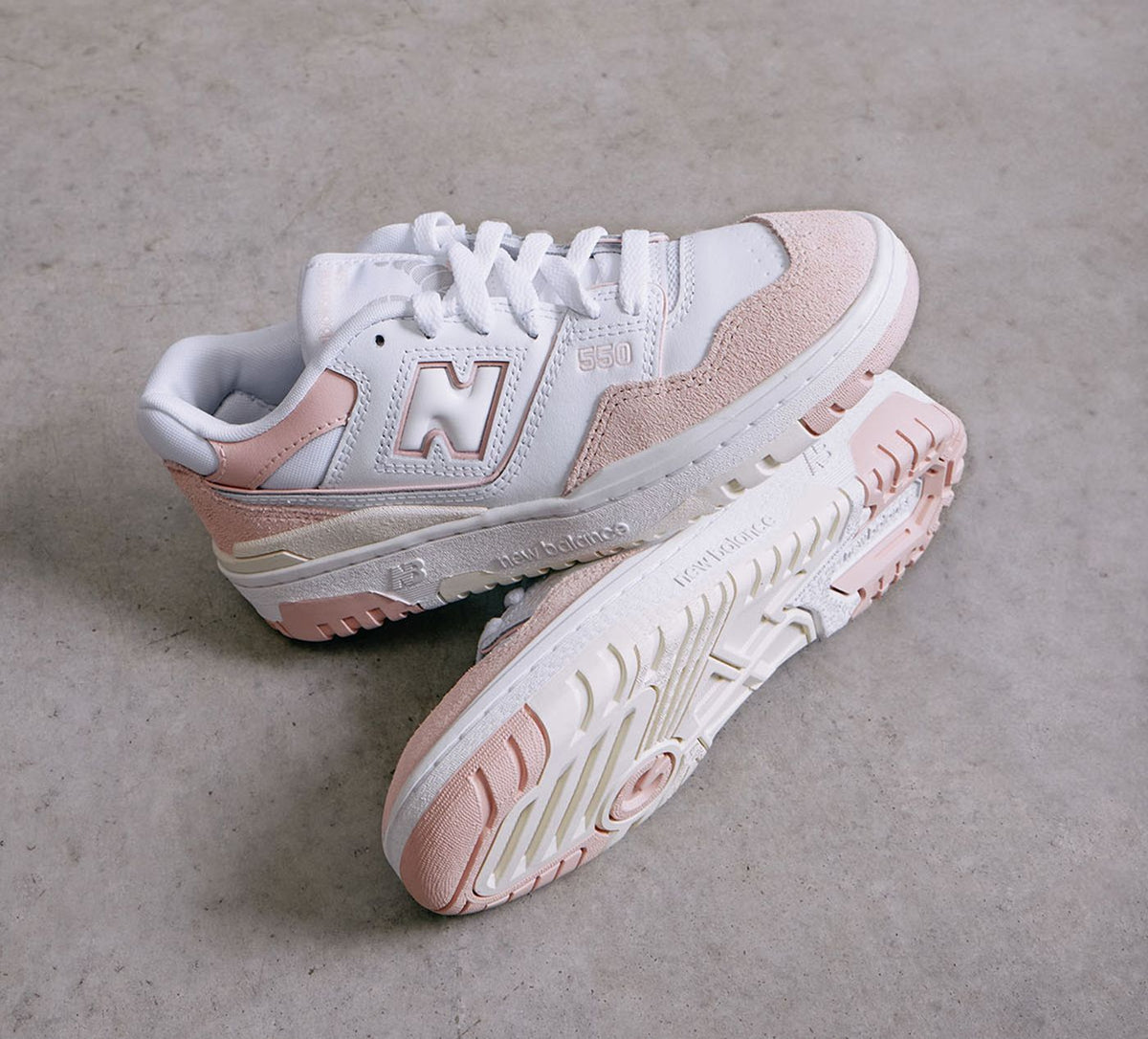 NEW BALANCE 550 in WHITE view 1c