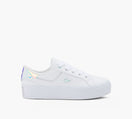 LACOSTE PLATEFORMEZIANE en BLANC