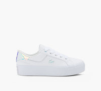 LACOSTE PLATEFORMEZIANE en BLANC