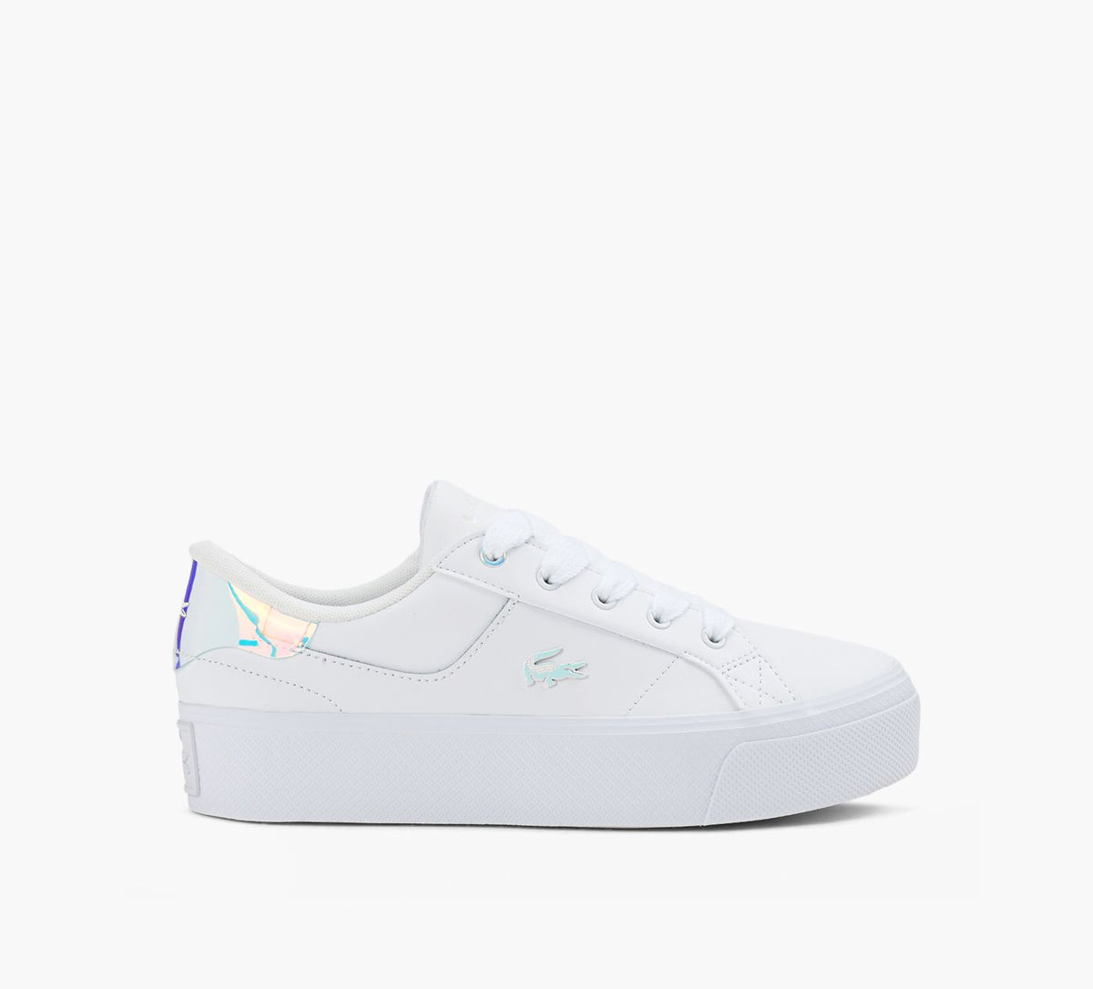 LACOSTE PLATEFORMEZIANE en BLANC