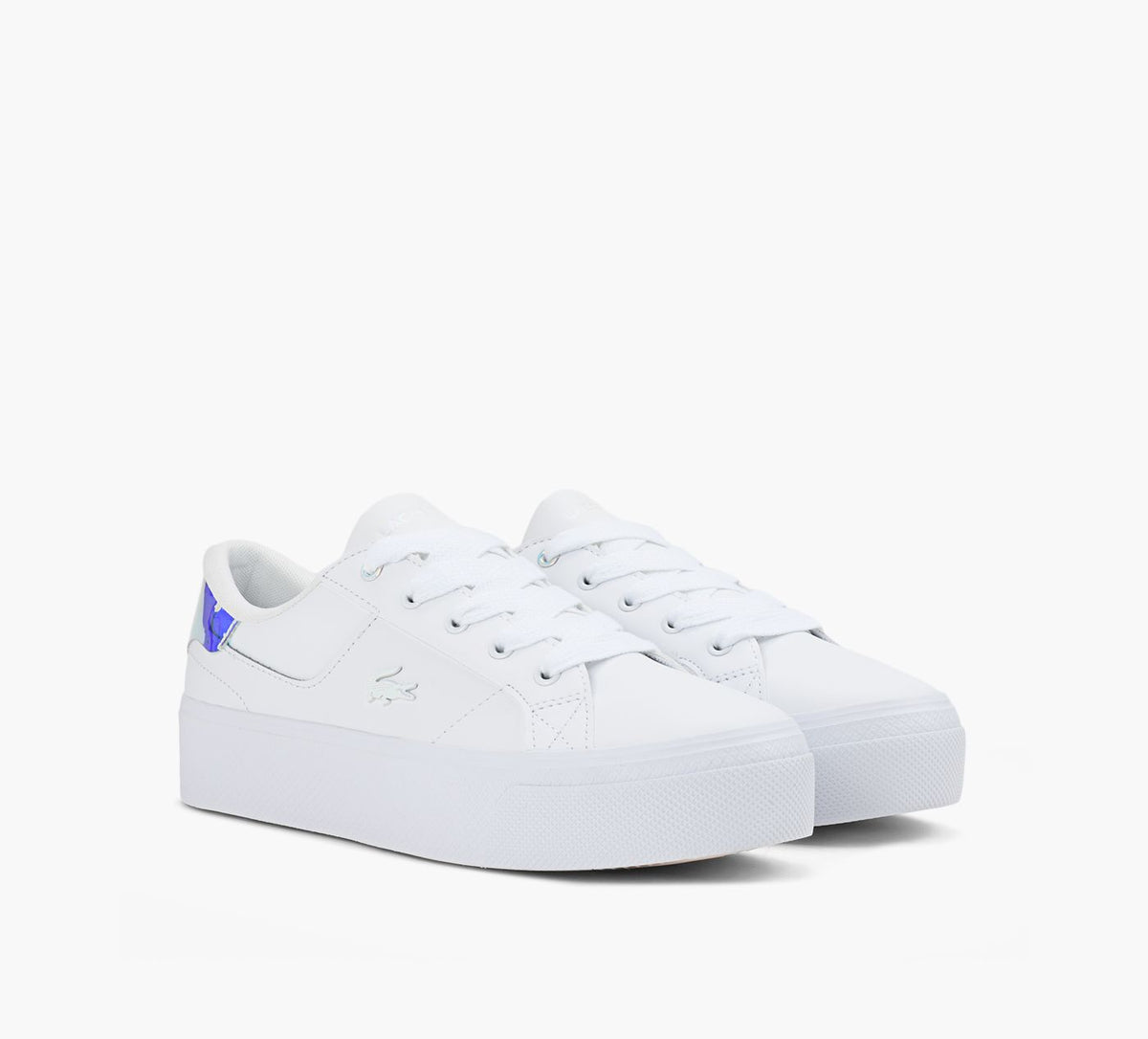 LACOSTE PLATEFORMEZIANE en BLANC vue 2