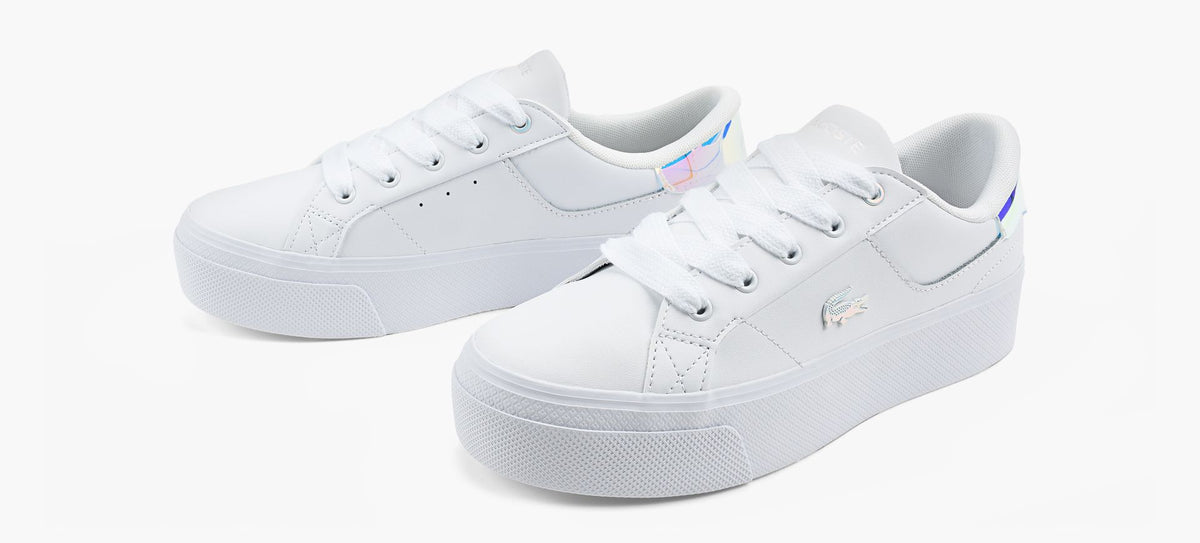 LACOSTE PLATEFORMEZIANE en BLANC vue 4