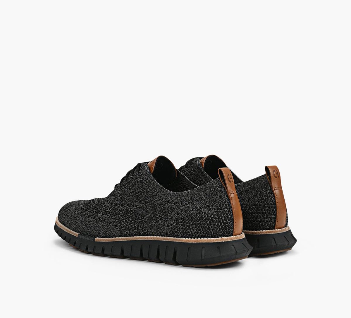 COLE HAAN ZEROGRANDREMASTEREDSTITCHLITEWINGTIP in BLACK view 3