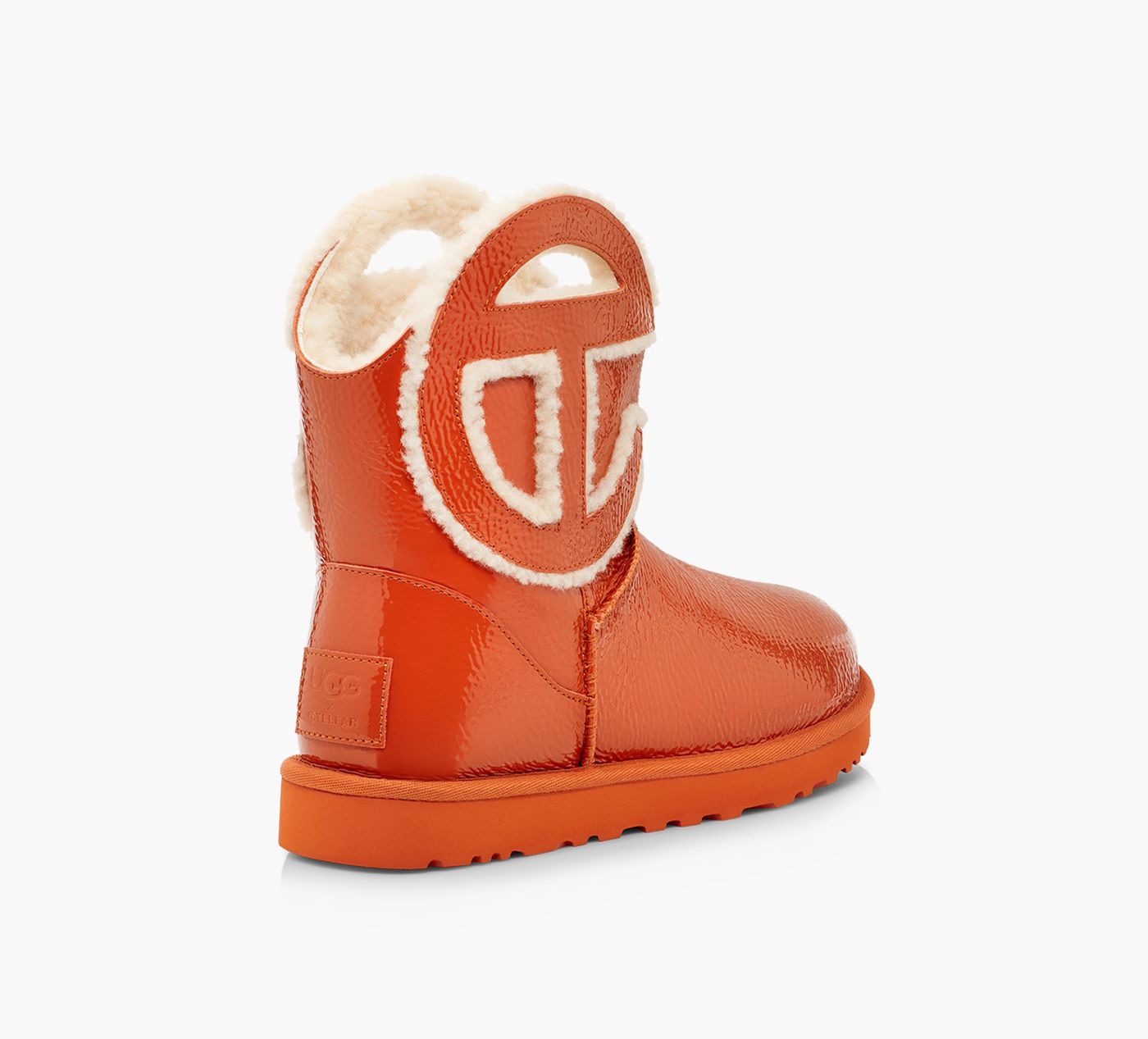 UGG BOTTEMINIFROISSEUGGXTELFAR en ORANGE vue 3