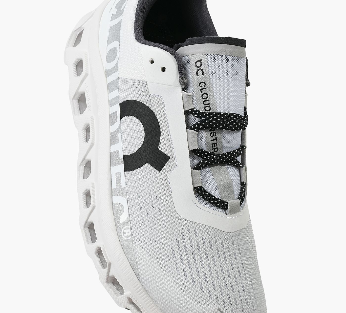 ON CLOUDMONSTER in WHITE view 1c