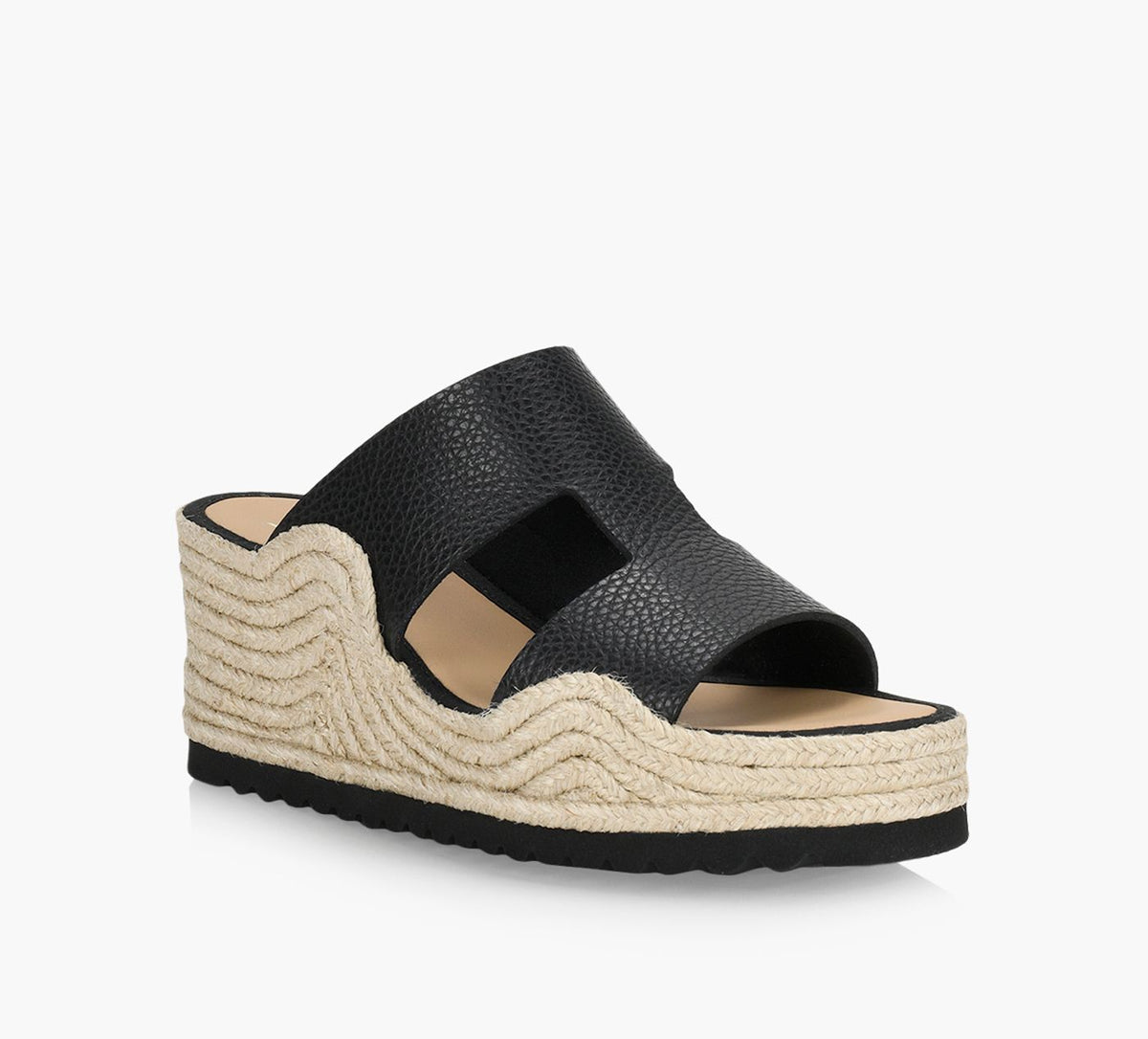 BROWNS MARITIMEWEDGESANDAL in BLACK view 2