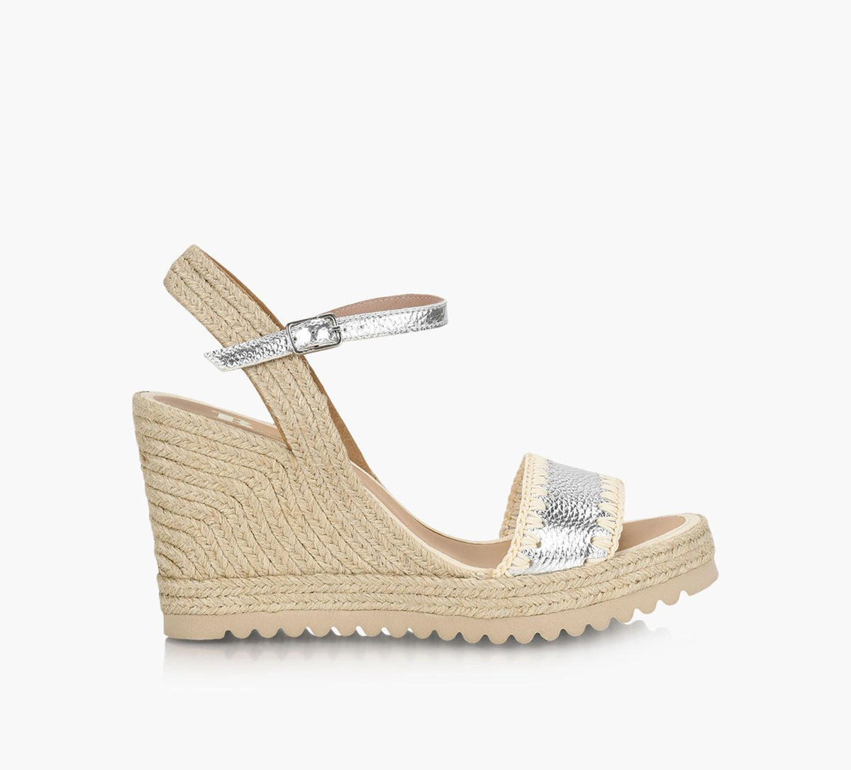 BROWNS CAPEWEDGESANDAL in SILVER