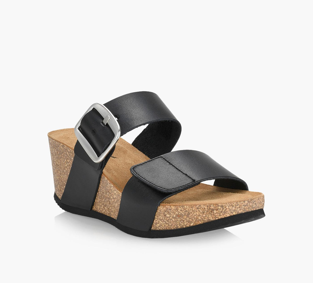 BROWNS CASSISWEDGESANDAL in BLACK view 2