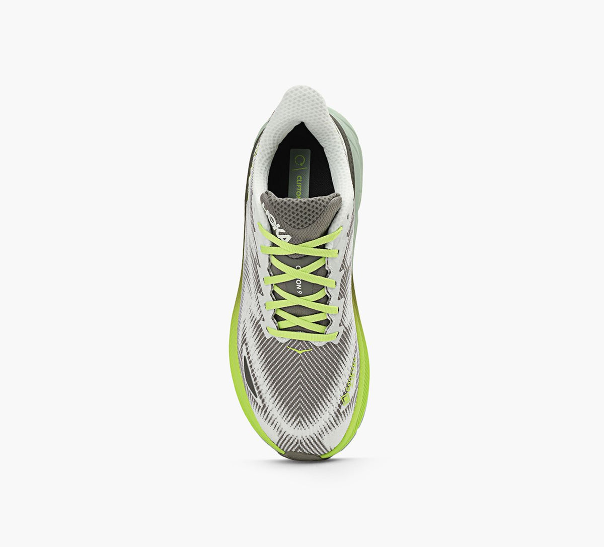 HOKA CLIFTON9GTX in SILVER view 1c