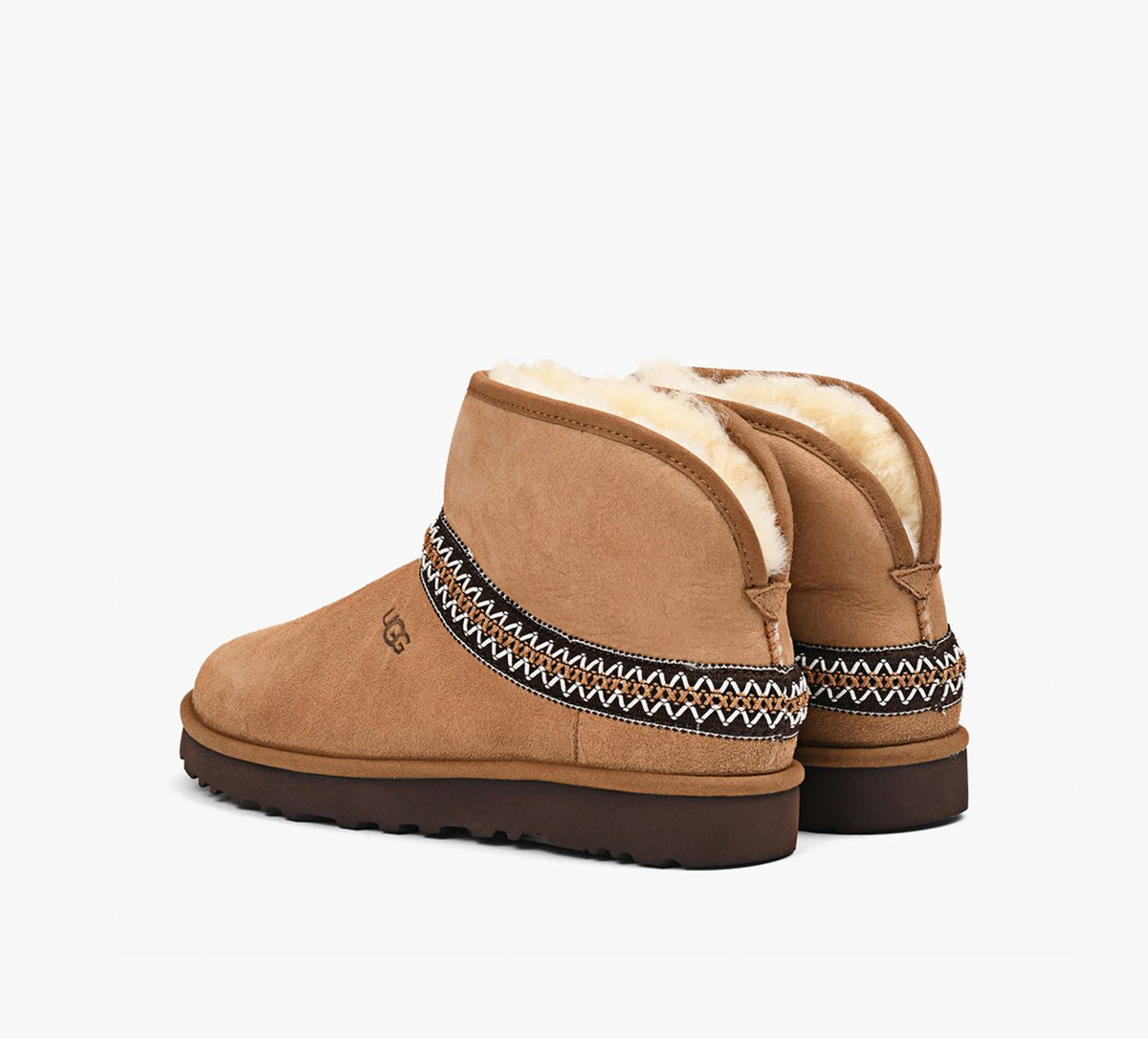 UGG CLASSICMINICRESCENT en TAN vue 3
