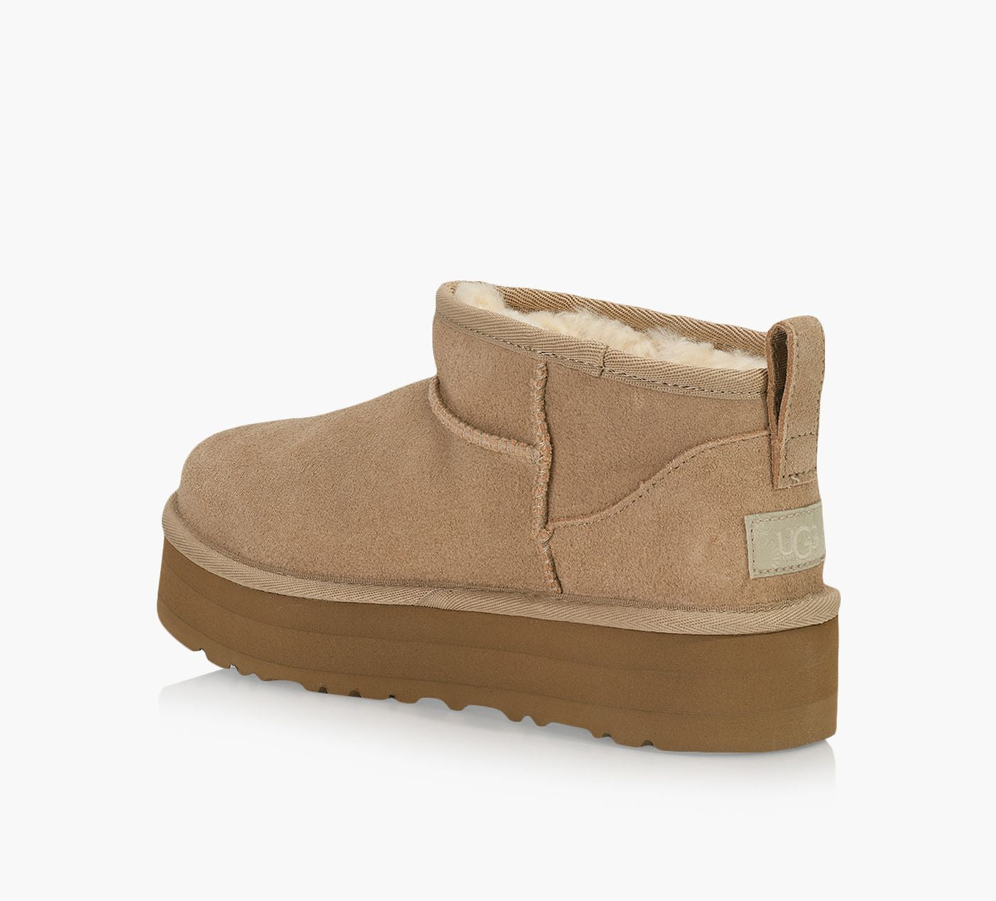 UGG CLASSICULTRAMINIPLATFORM in BEIGE view 3