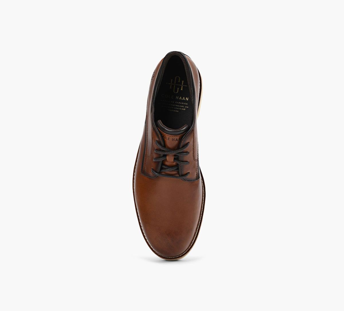 COLE HAAN OXFORDAMERICANCLASSICSMONTROSEBOUTUNI en TAN vue 1c