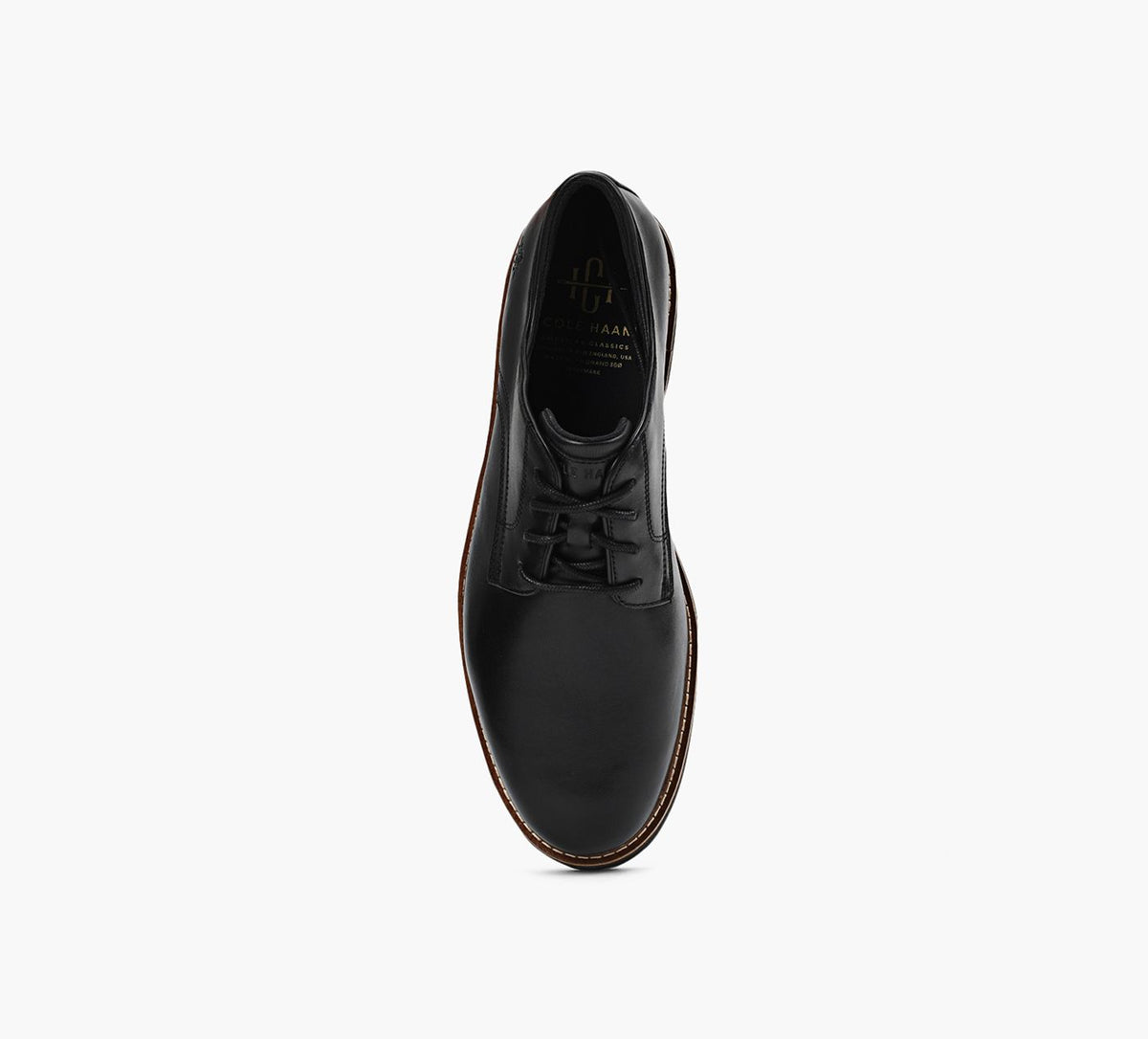 COLE HAAN OXFORDAMERICANCLASSICSMONTROSEBOUTUNI en NOIR vue 1c