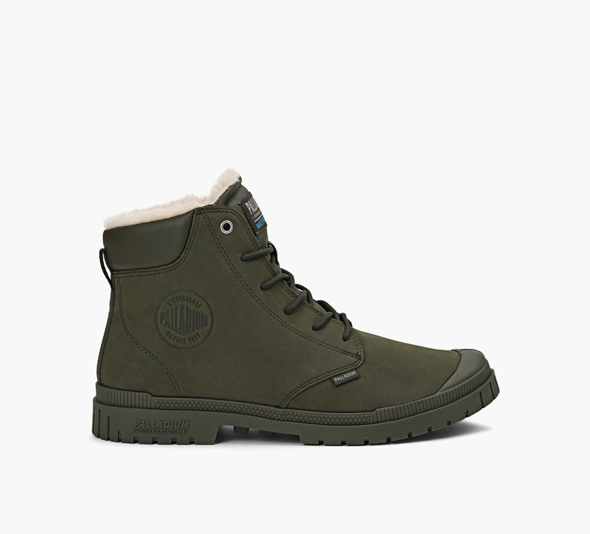 PALLADIUM SP20CUFFLEATHERWPWL in KHAKI