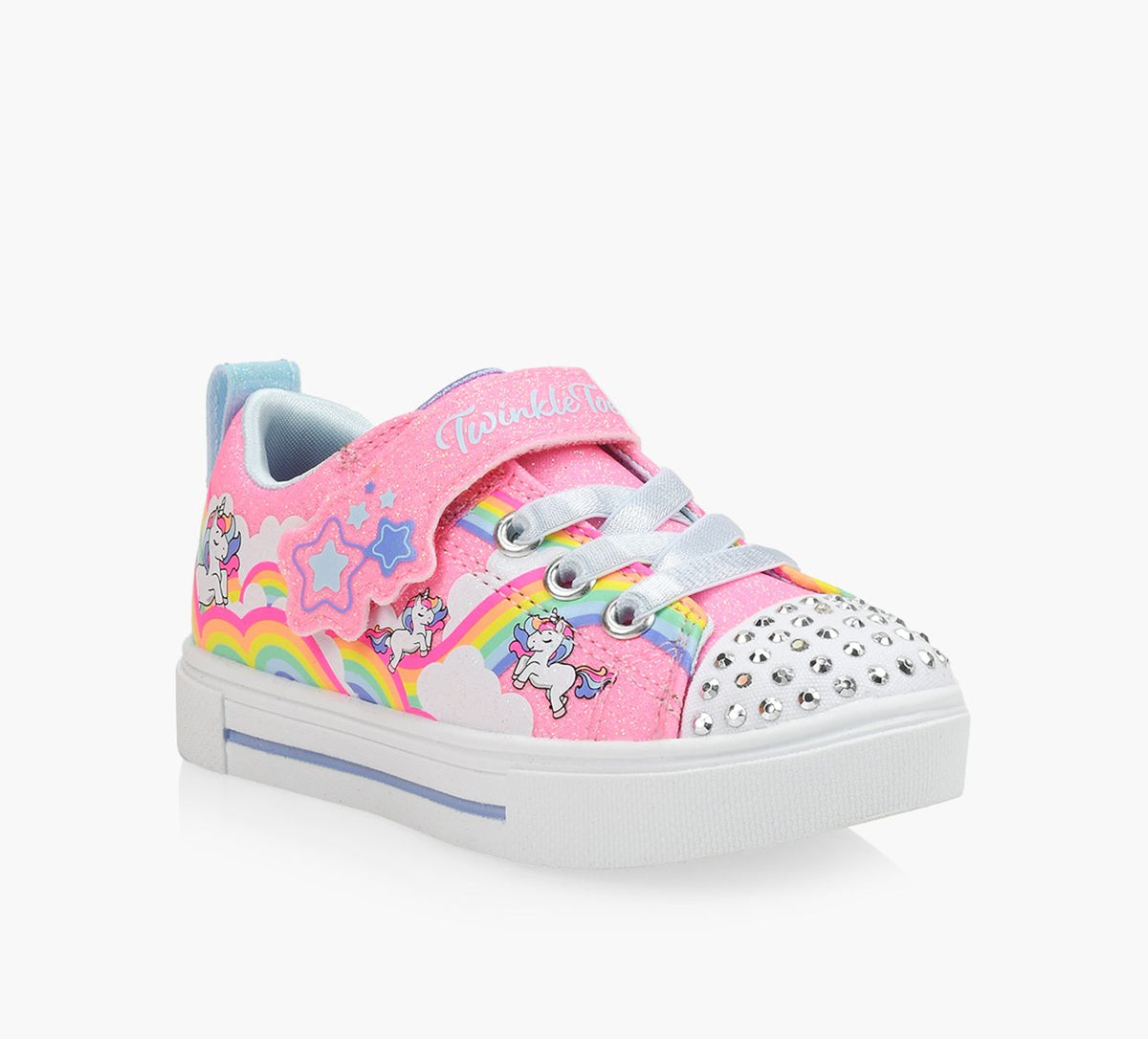 SKECHERS TWINKLETOESTWINKLESPARKSJUMPINCLOUDS in LIGHT PINK view 2