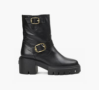 STUART WEITZMAN SOHOMOTOBOOTIE in BLACK