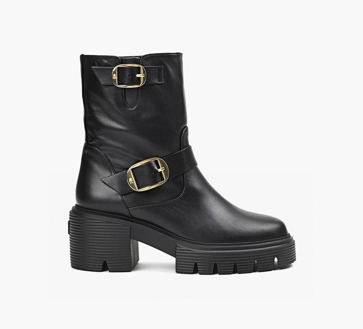 STUART WEITZMAN SOHOMOTOBOOTIE in BLACK