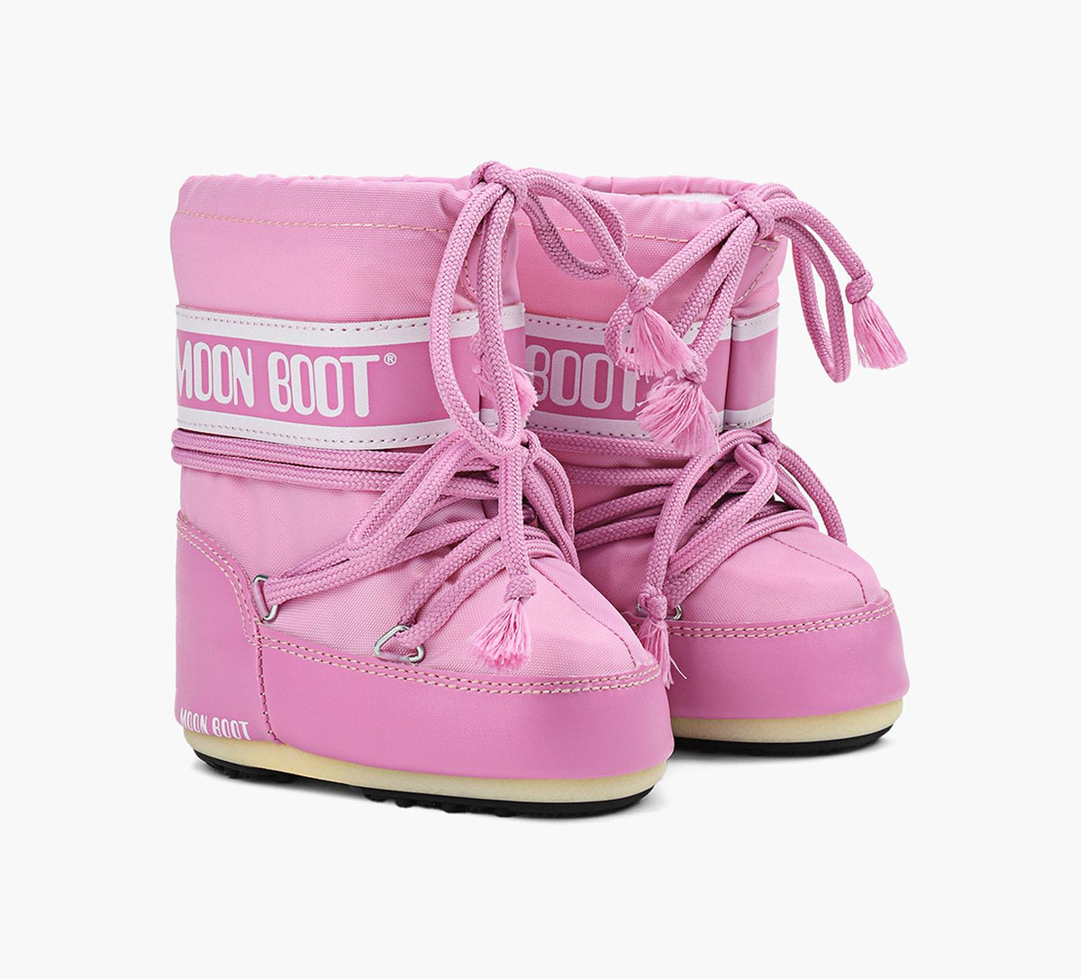 MOON BOOT BOTTEICONMINIENNYLON en ROSE PALE vue 2