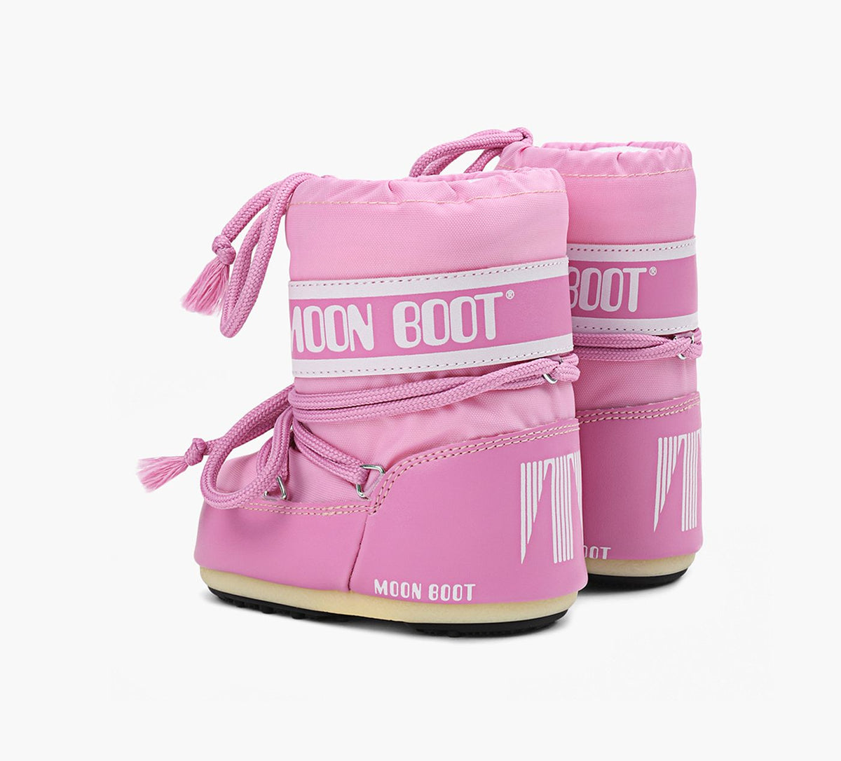 MOON BOOT BOTTEICONMINIENNYLON en ROSE PALE vue 3