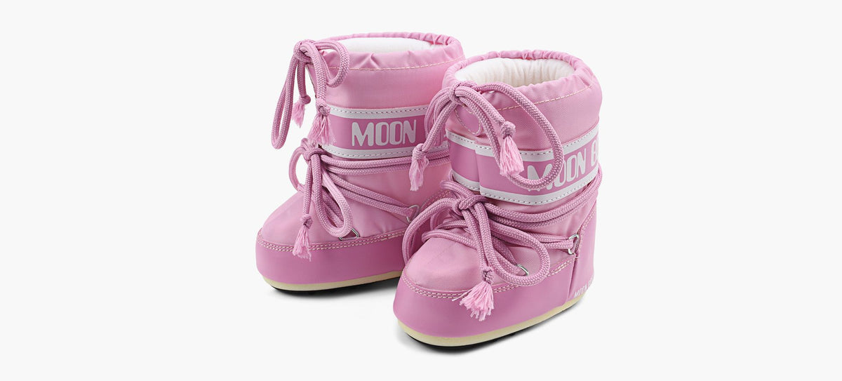 MOON BOOT BOTTEICONMINIENNYLON en ROSE PALE vue 4