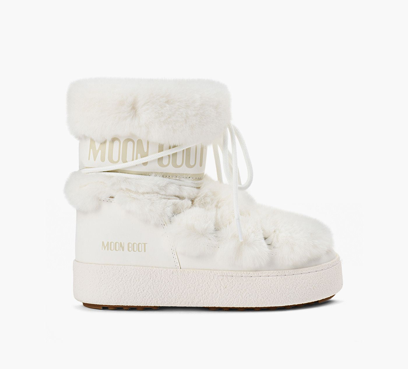 MOON BOOT LTRACKFAUXFUR in WHITE