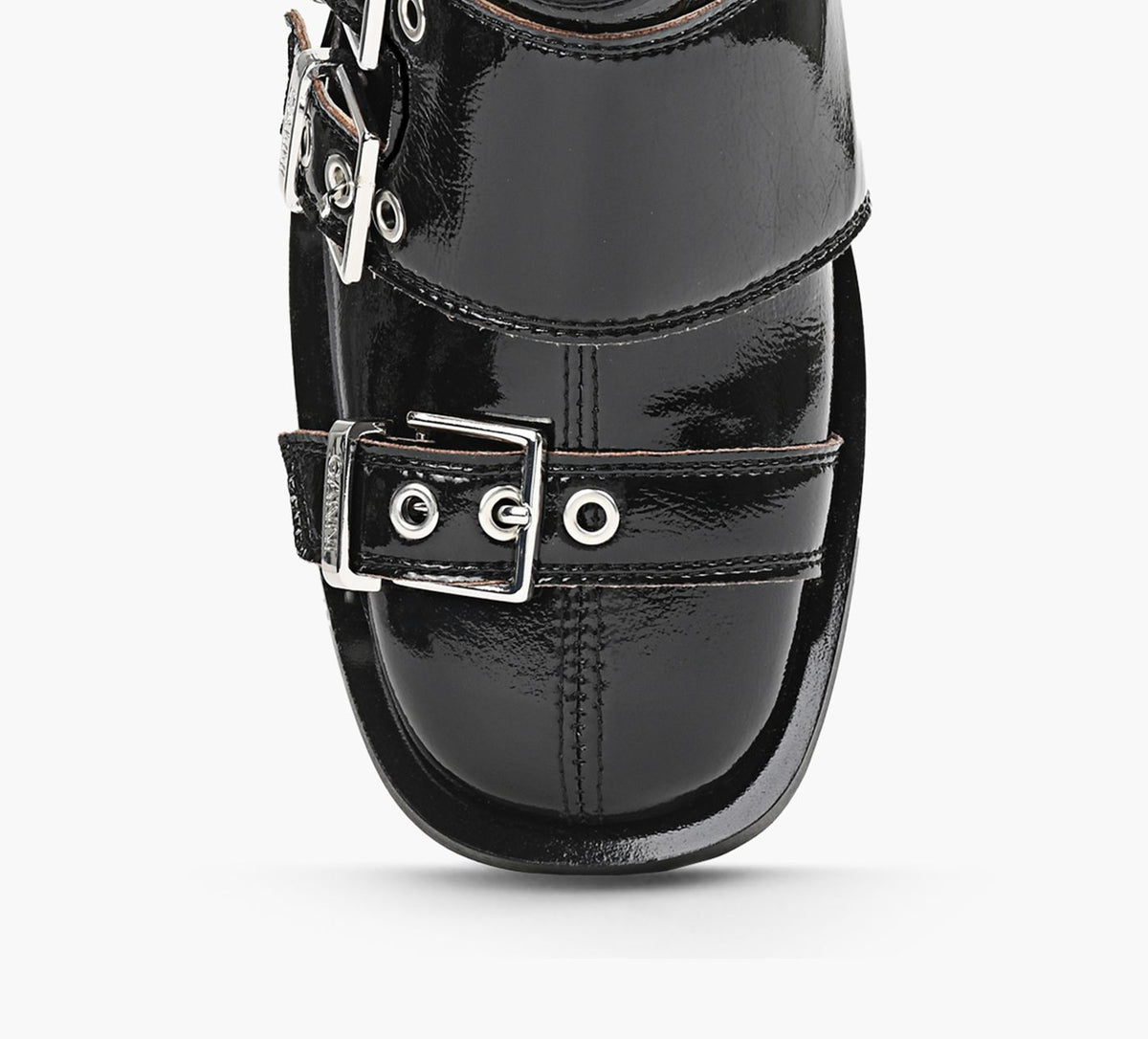 GANNI FEMININEBUCKLEBOOT in BLACK view 1c