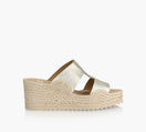 BROWNS MARITIMEWEDGESANDAL in GOLD