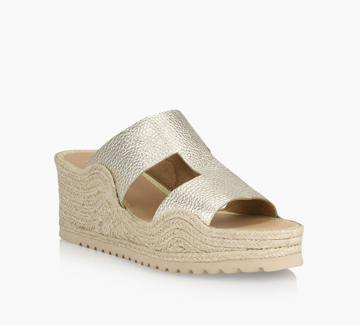 BROWNS MARITIMEWEDGESANDAL in GOLD view 2