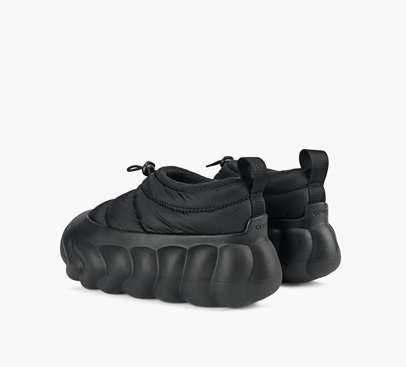 CROCS SOULIERSOVERPUFFSHORTY en NOIR vue 3