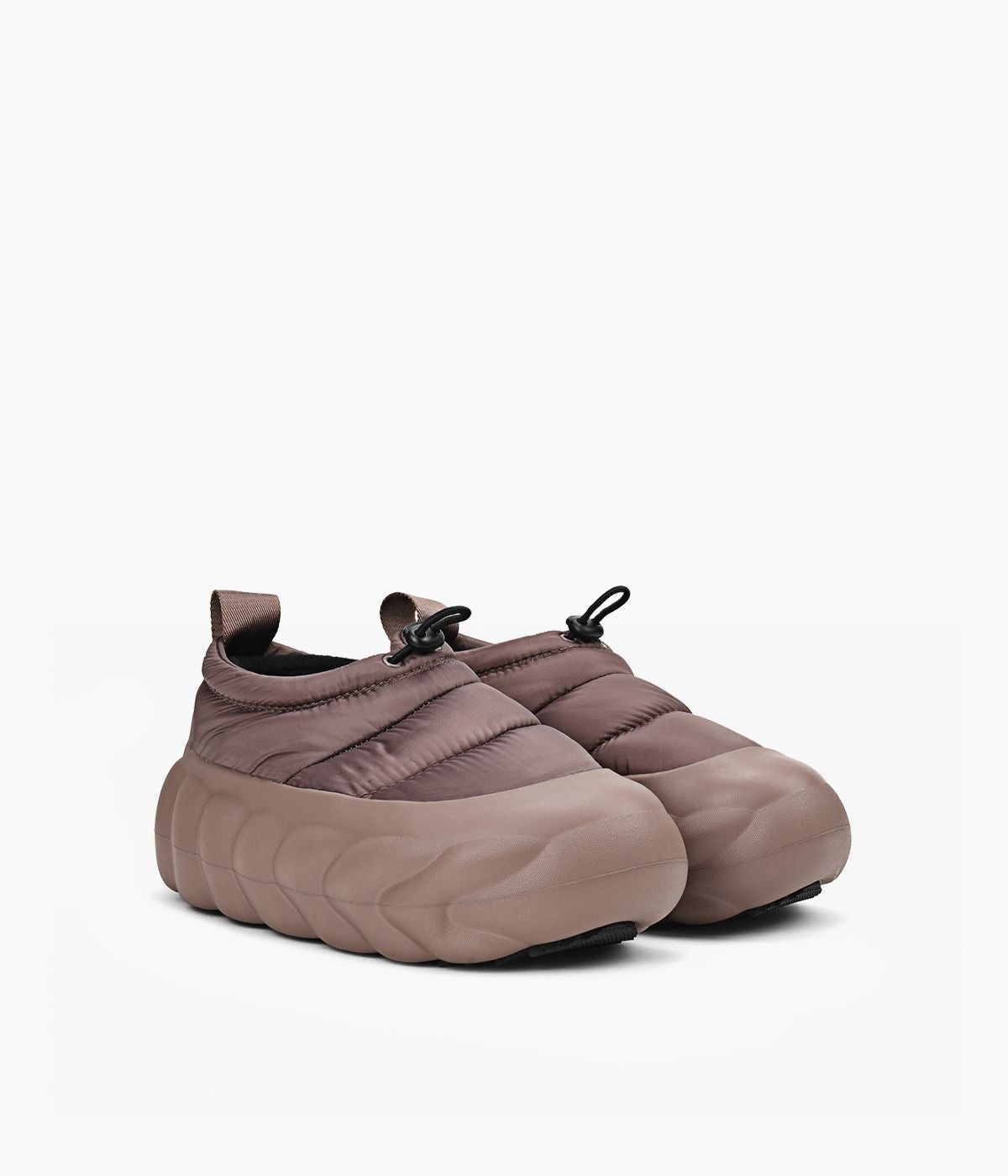 CROCS OVERPUFFSHORTY in TAUPE view 2