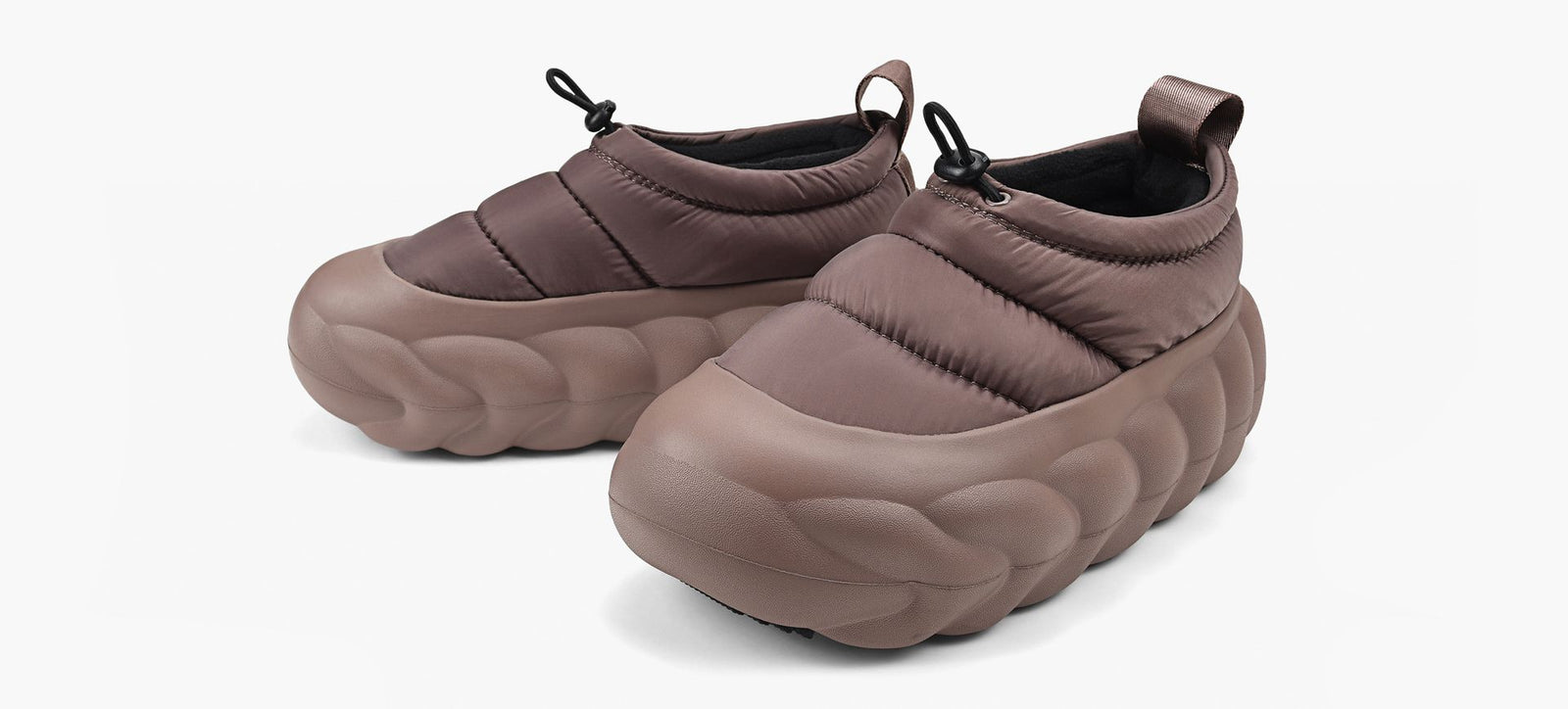 CROCS SOULIERSOVERPUFFSHORTY en TAUPE vue 4
