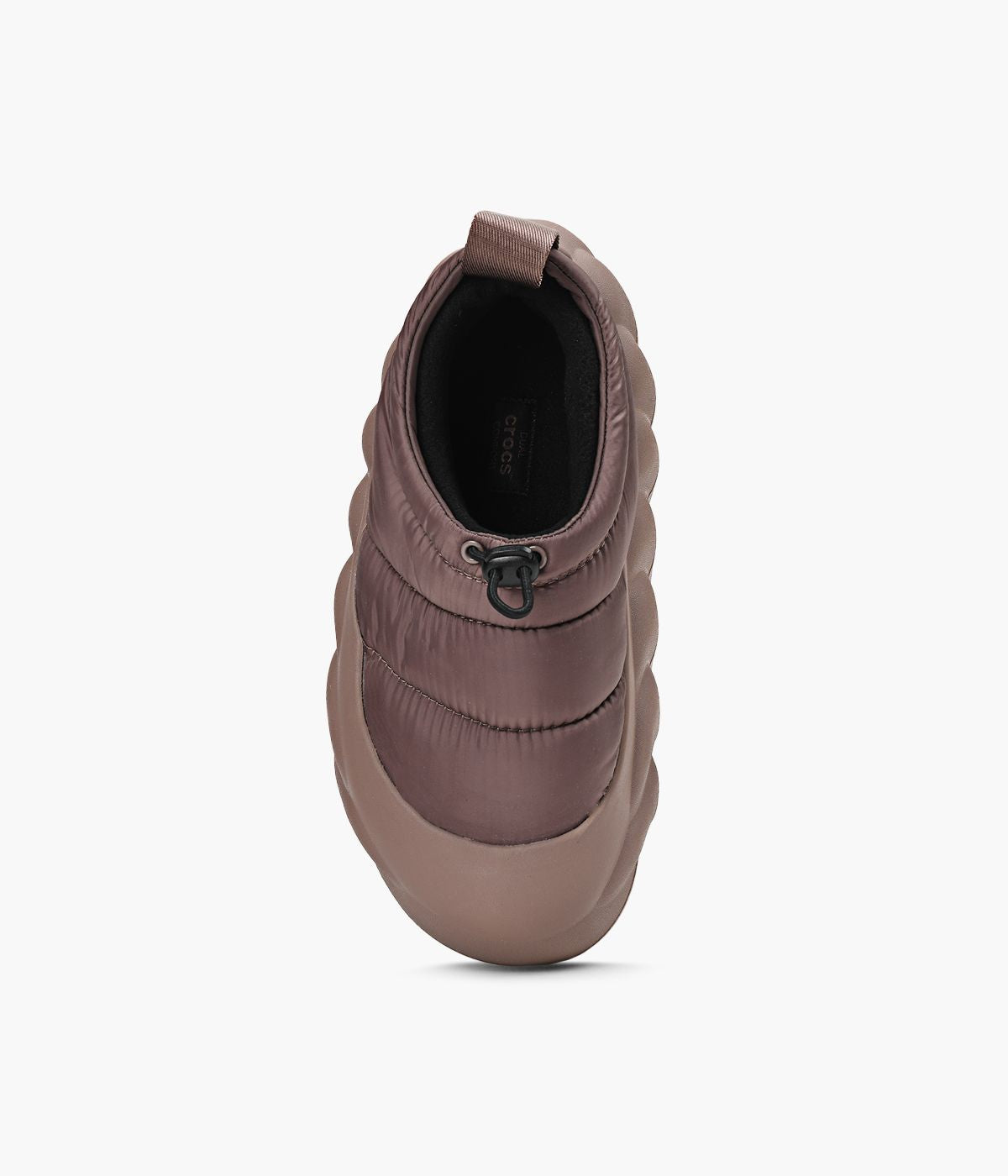 CROCS SOULIERSOVERPUFFSHORTY en TAUPE vue 1c