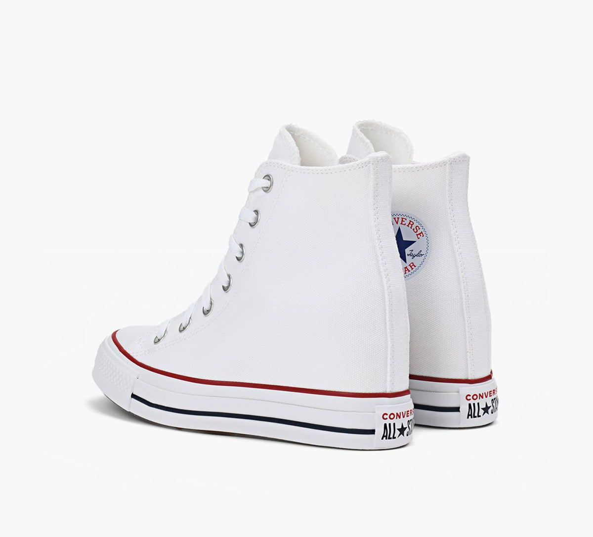 CONVERSE CHUCKTAYLORALLSTARCLASSICWEDGEPLATFORM in WHITE view 3