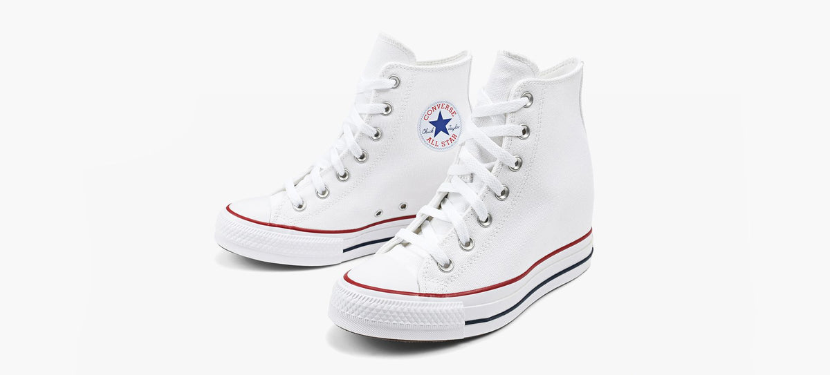 CONVERSE CHUCKTAYLORALLSTARCLASSICWEDGEPLATFORM in WHITE view 4