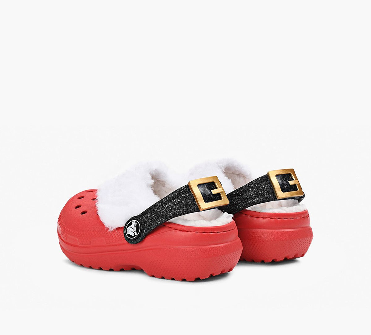 CROCS SABOTSCLASSIQUESDOUBLSSANTA en ROUGE vue 3