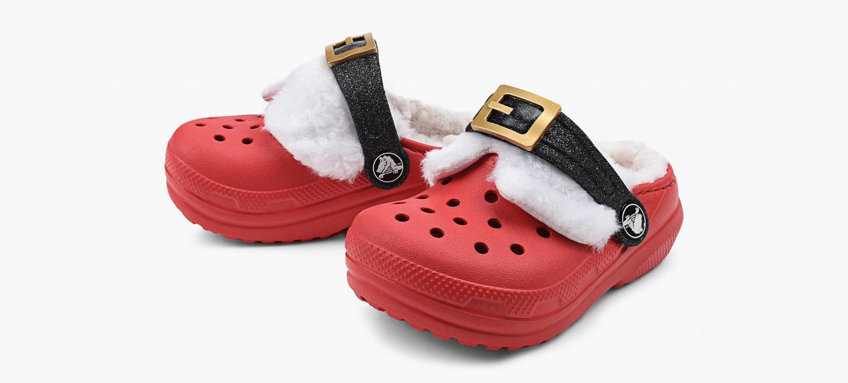 CROCS SABOTSCLASSIQUESDOUBLSSANTA en ROUGE vue 4