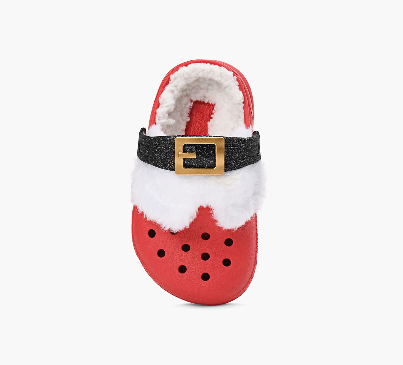 CROCS SABOTSCLASSIQUESDOUBLSSANTA en ROUGE vue 1c
