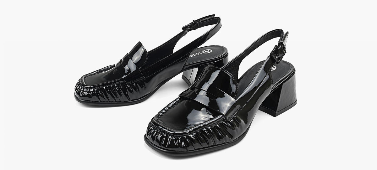 WISHBONE RAESLINGBACKLOAFER in BLACK view 4
