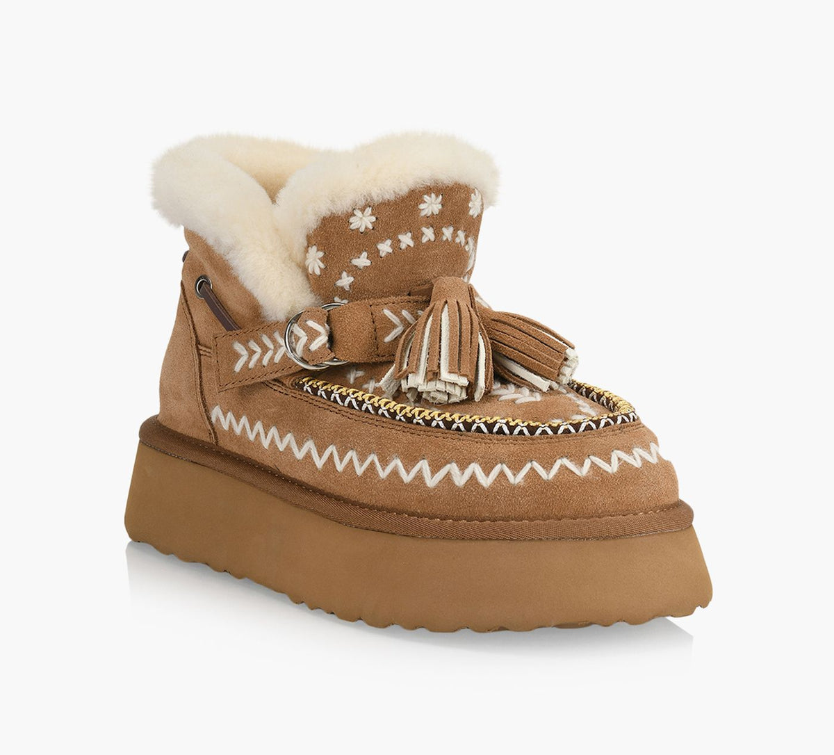B2 TWINPEAKSBOOTIE in TAN view 2