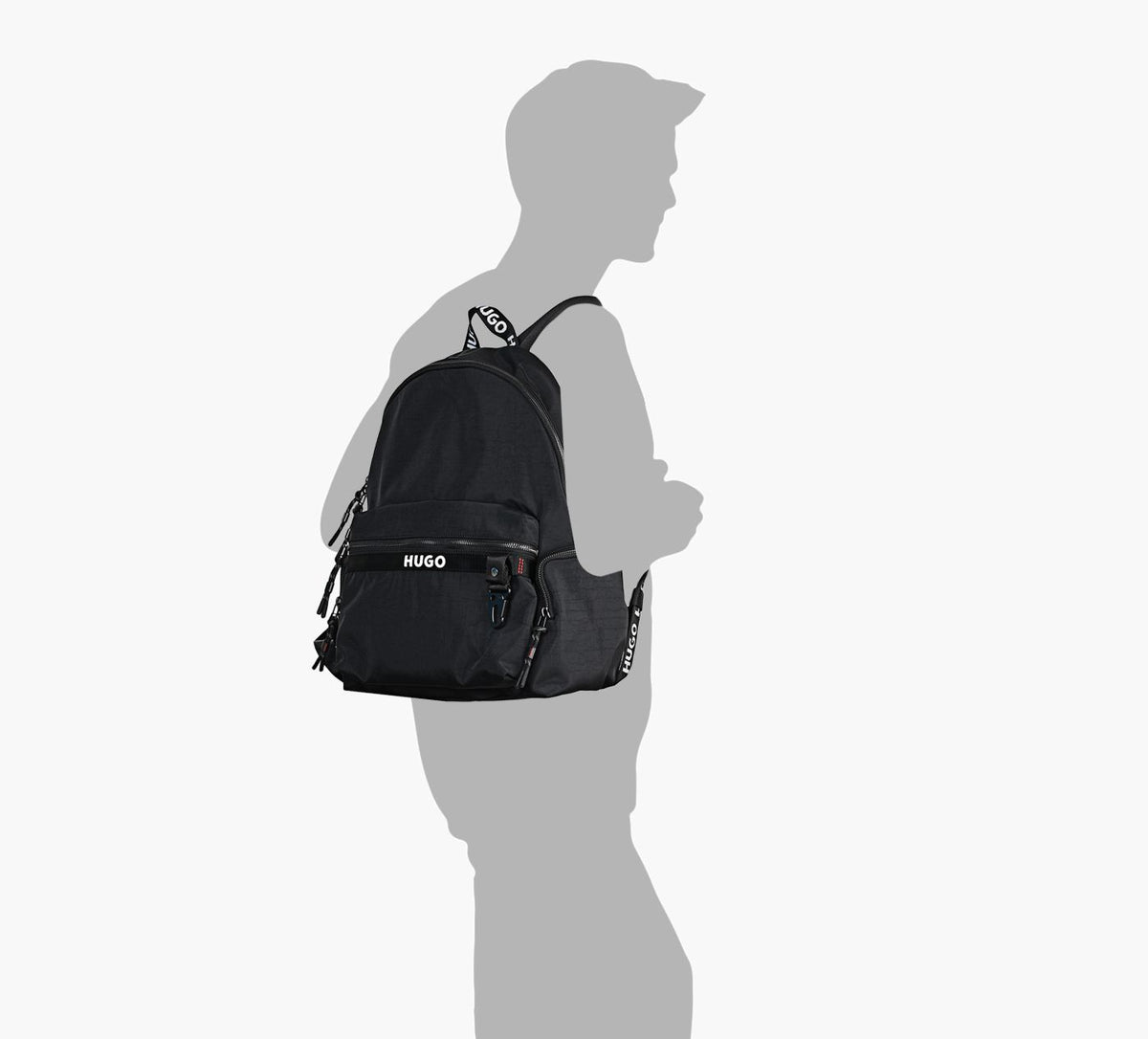 HUGO DUSKYBACKPACK in BLACK view 2