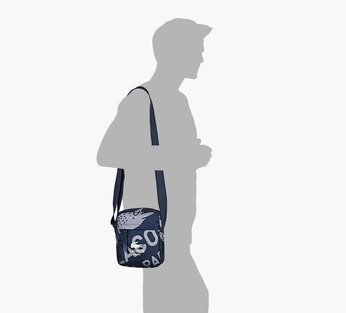 LACOSTE SACCAMRAVERTICALNEOCROC en BLEU vue 2