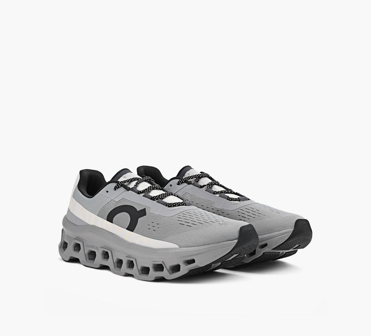 ON CLOUDMONSTER in GREY view 2