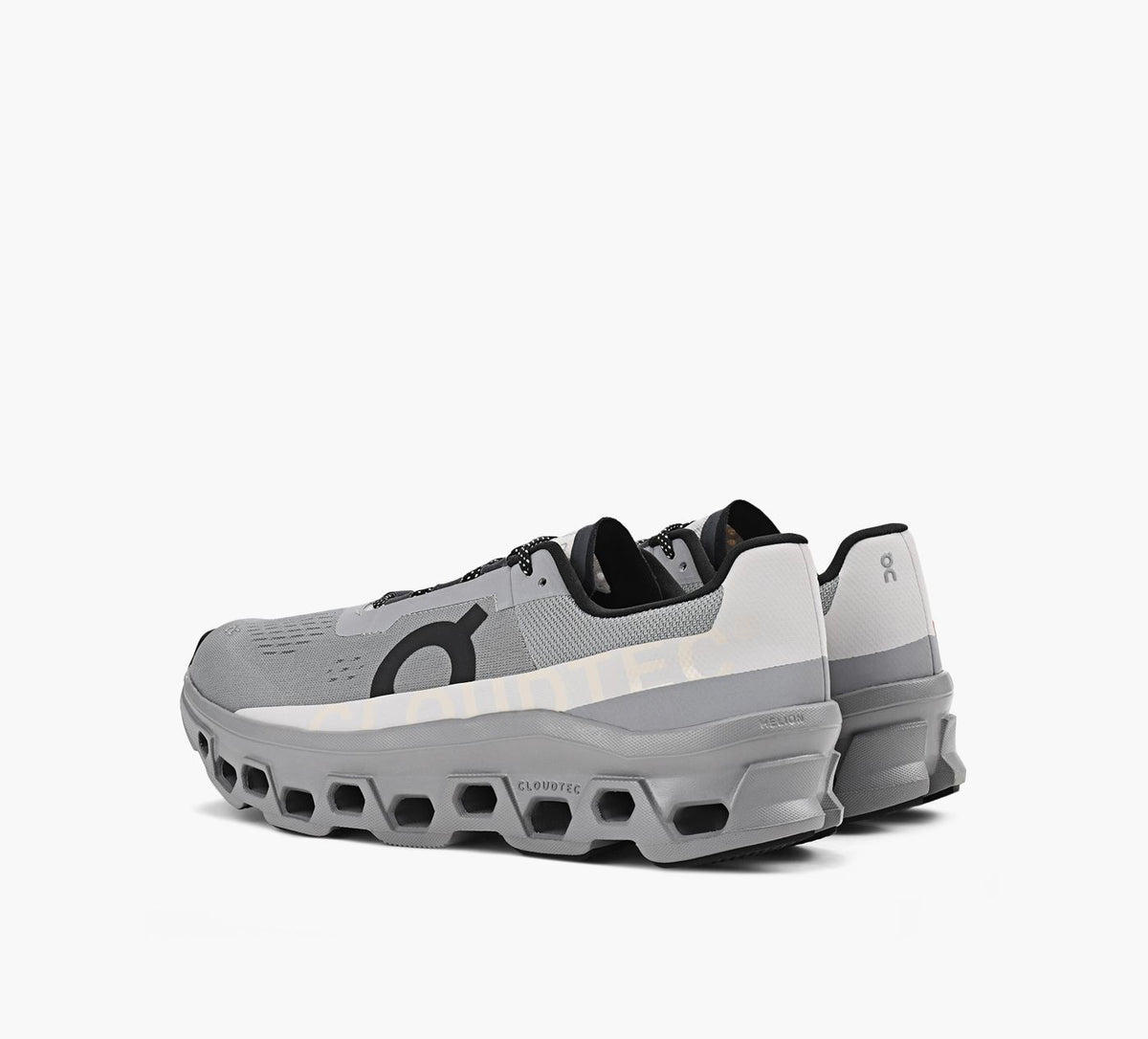 ON CLOUDMONSTER in GREY view 3